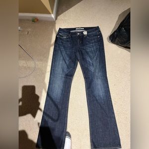 Joseph Jeans size 28 size 6, Bootcut and detailed pockets on back of jeans.